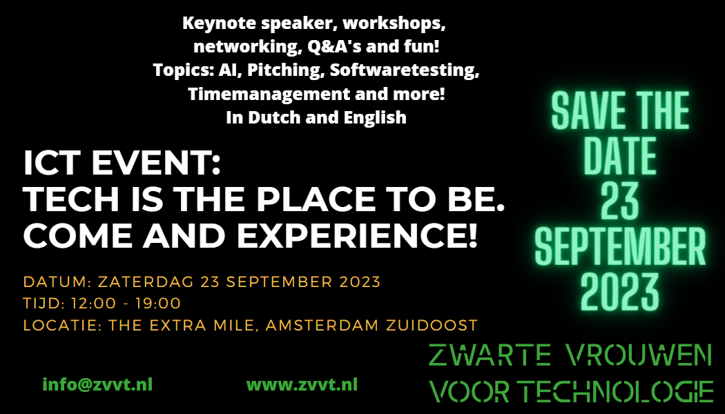 Save the date 23 september 2023 ICT event ZvvT
