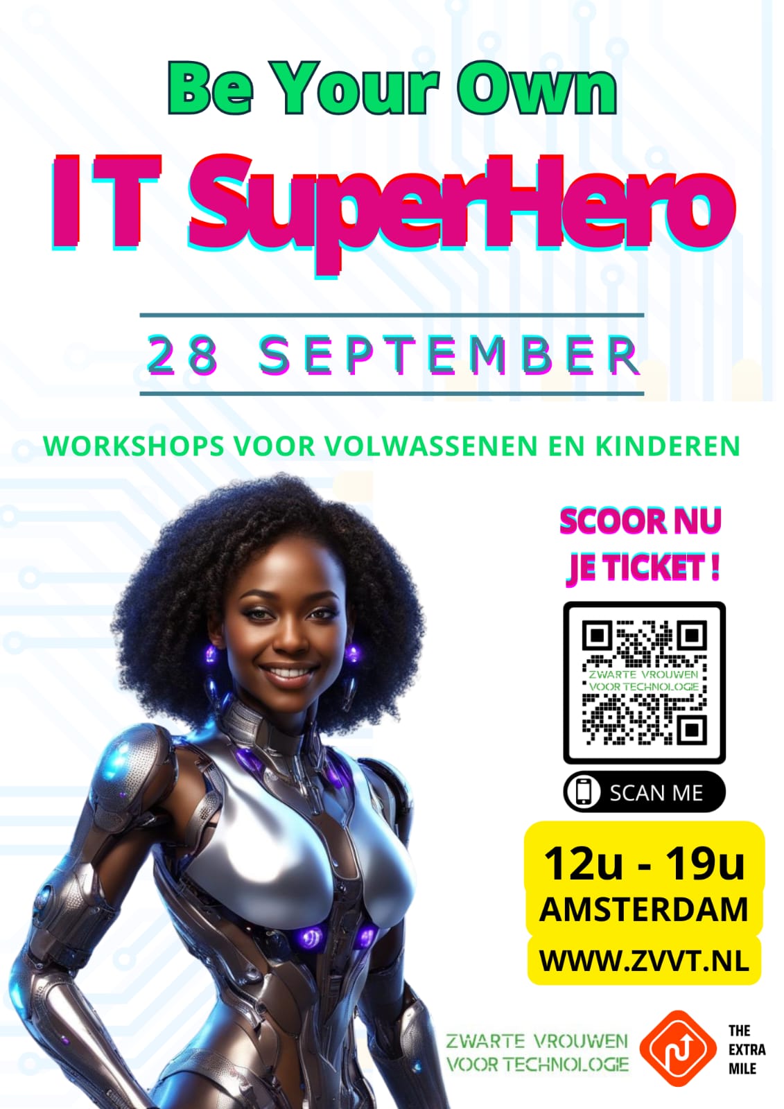 Flyer vrouw