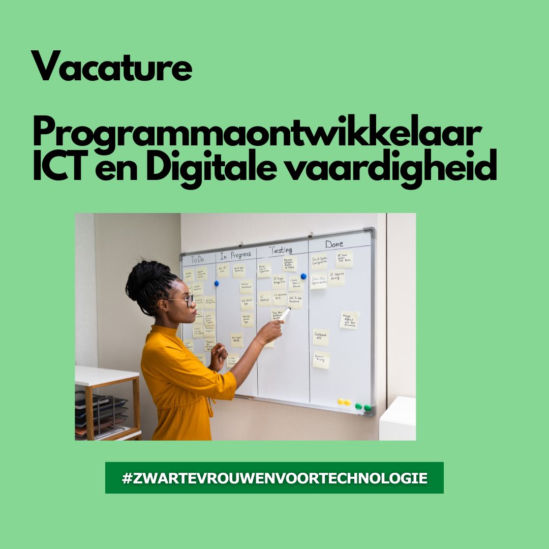 Vacature Programmaontwikkelaar ICT en Digitale vaardigheid1