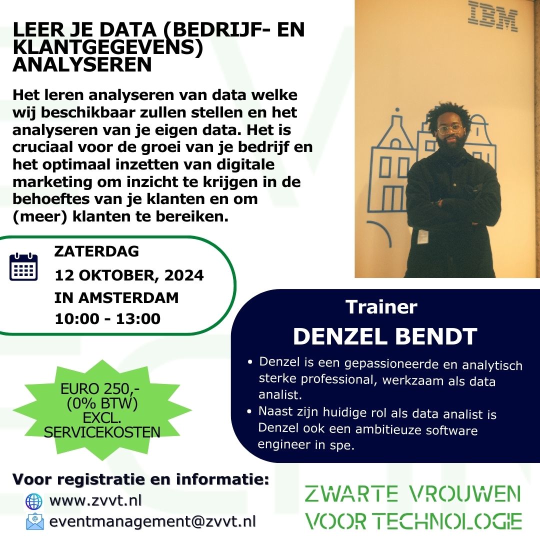 Leer je data analyseren 12-10-2024