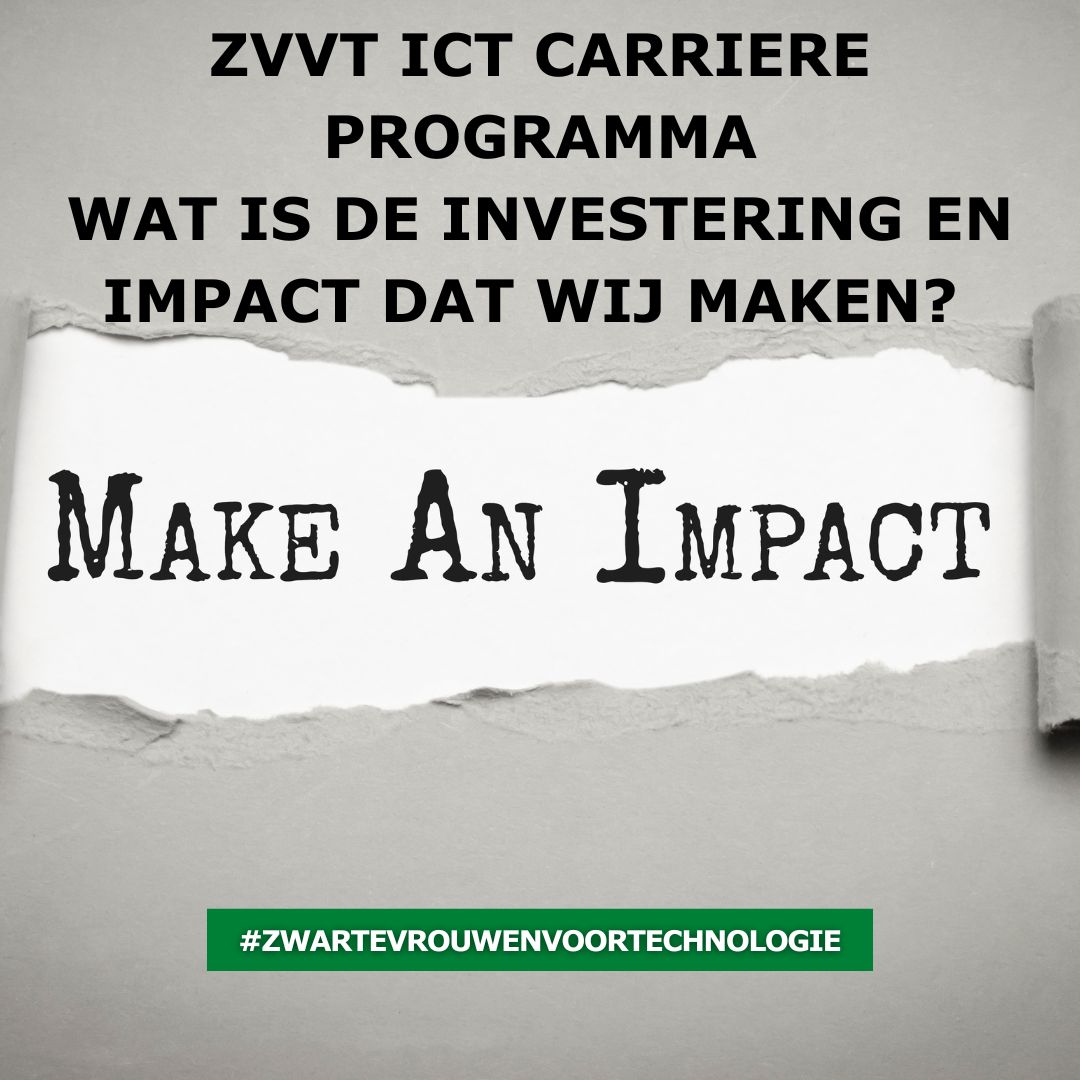 Wij zijn geen hobbyisten, wij investeren en maken impact!