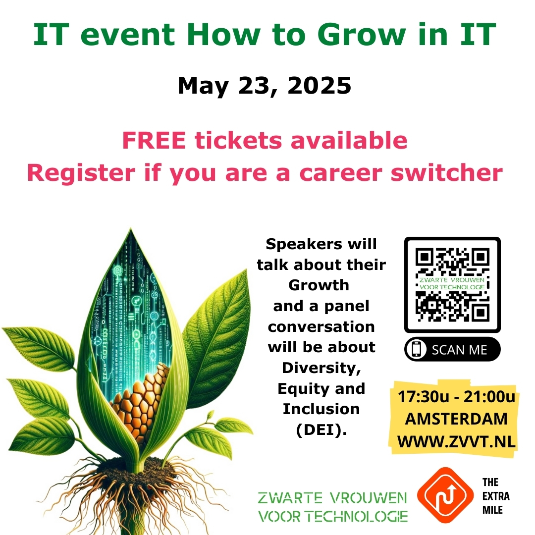 Flyer FREE tickets IT event How to Grow in IT