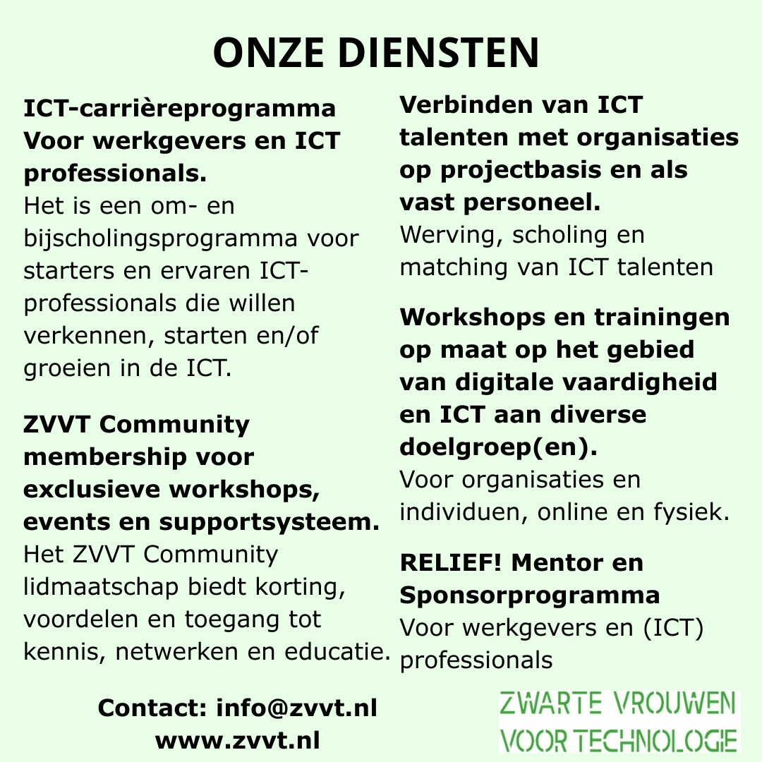 Onze ZVVT diensten
