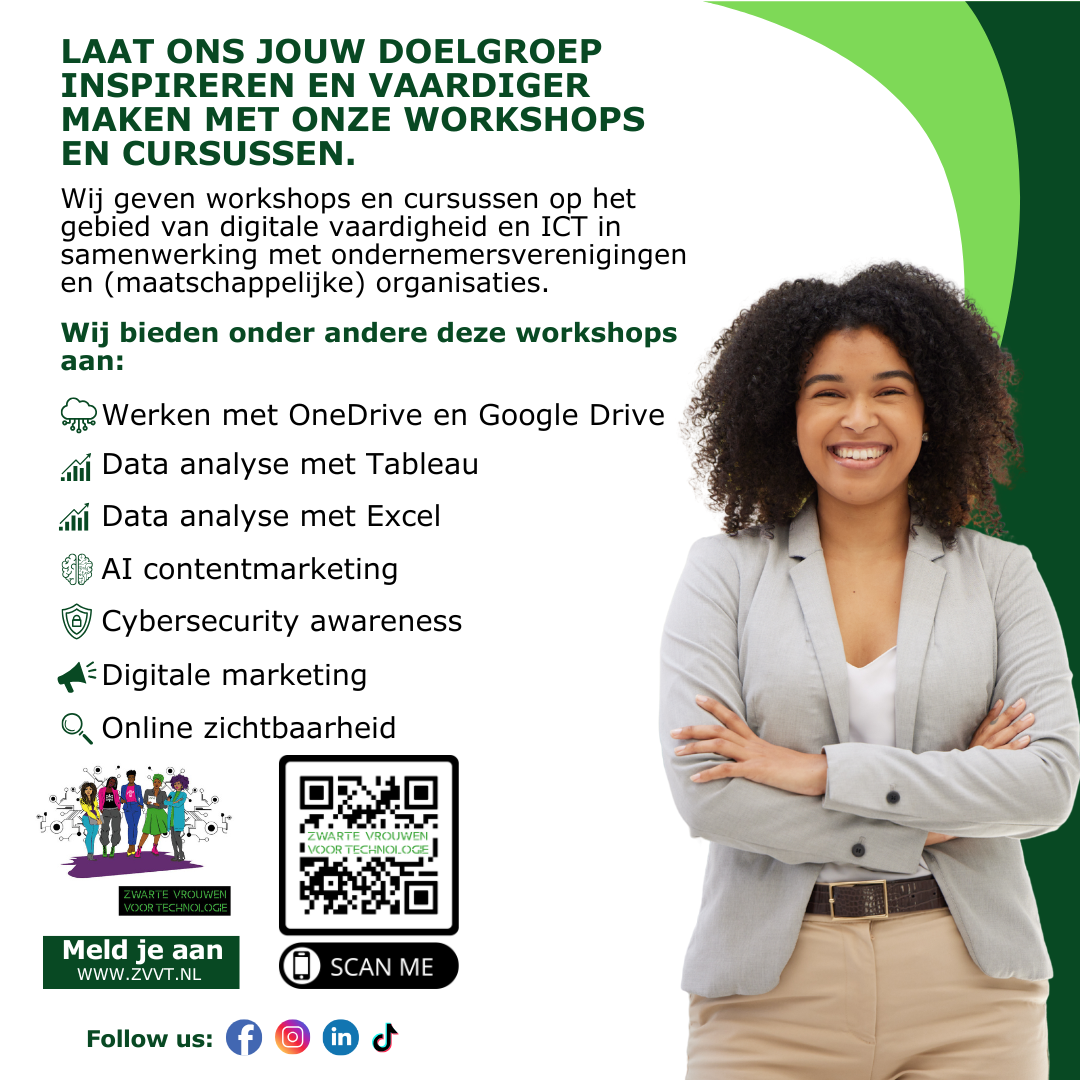 Workshops en cursussen promo flyer