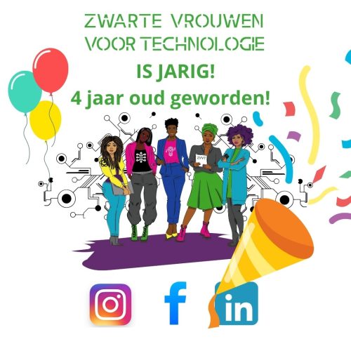 Zwarte vrouwen voor Technologie bestaat deze maand precies 4 jaar!
